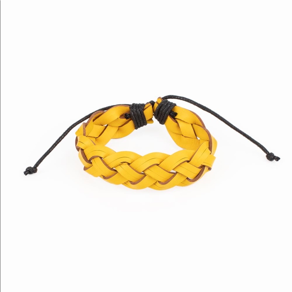 Braided Banana-Drawstring Bracelet